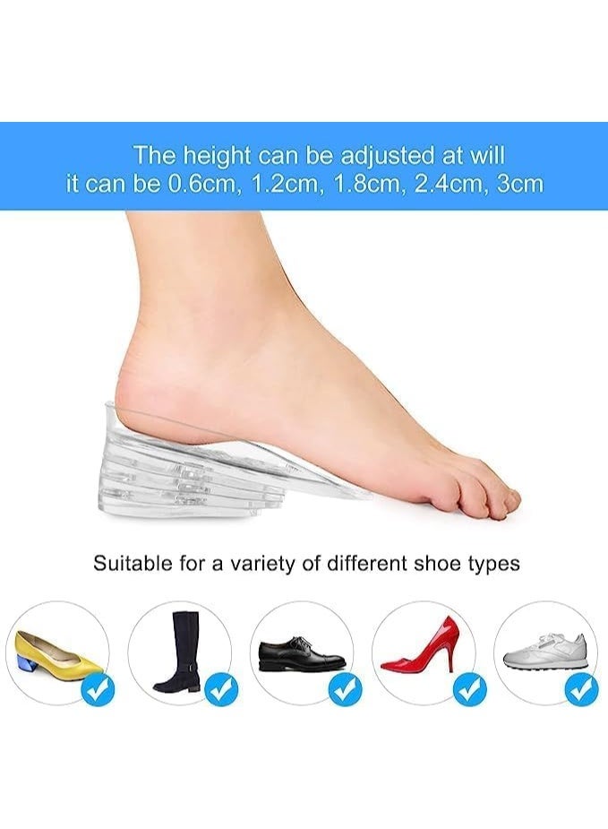 Hidden height-increasing insole – 5 layers of silicone for comfort and optimal height - Image 2
